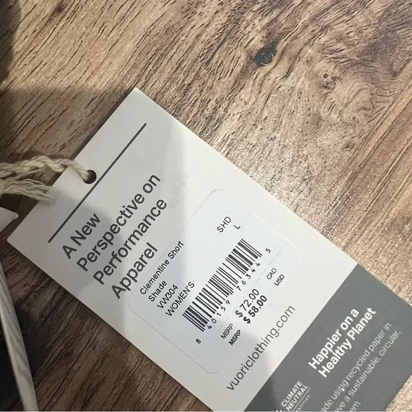 NWT Vuori Clementine Short in Shade Blue - Picture 9 of 11